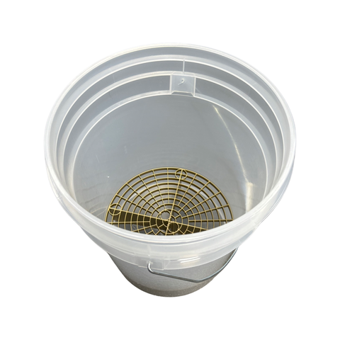 Clear Signature Bucket + Gold Grit Guard